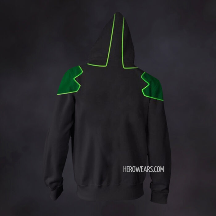 Green Lantern Zip Up Hoodie