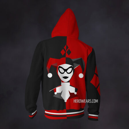 Harley Quinn Zip Up Hoodie