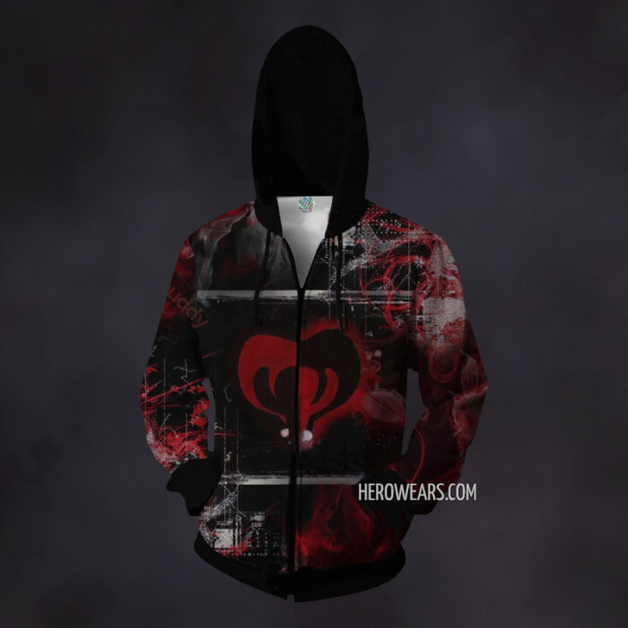 Harley Quinn Zip Up Hoodie