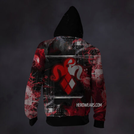 Harley Quinn Zip Up Hoodie