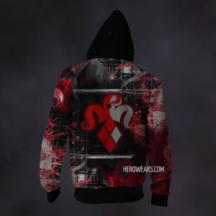 Harley Quinn Zip Up Hoodie