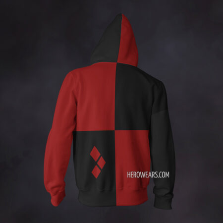 Harley Quinn Zip Up Hoodie