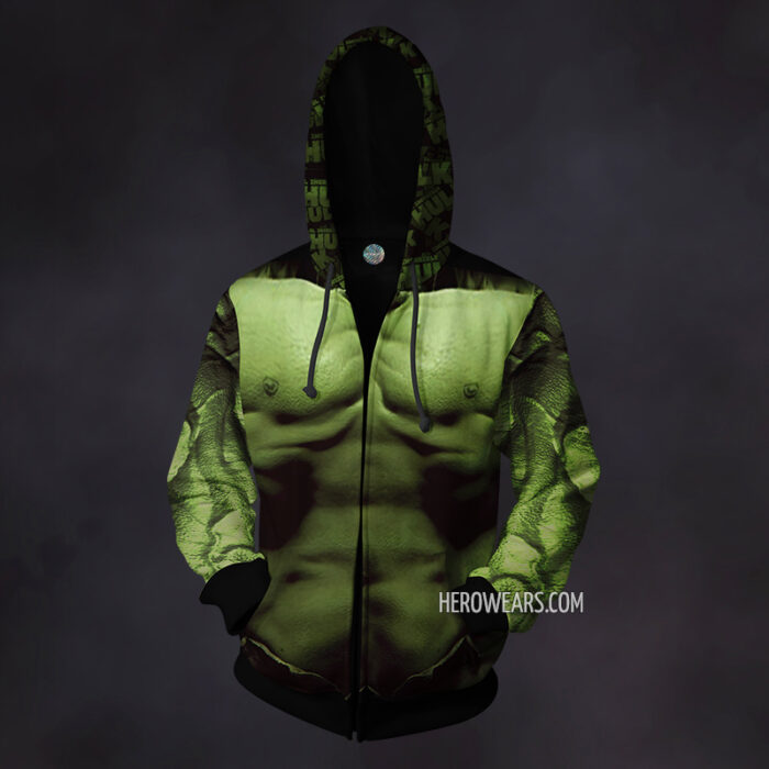 Hulk Zip Up Hoodie