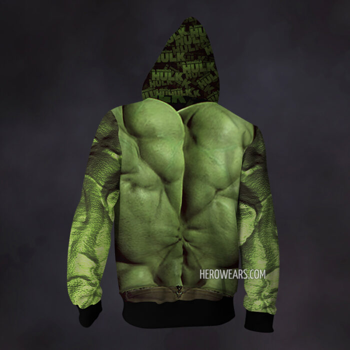 Hulk Zip Up Hoodie