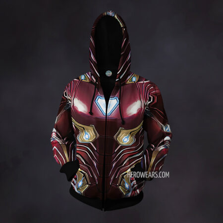 Iron Man Infinity War Zip Up Hoodie