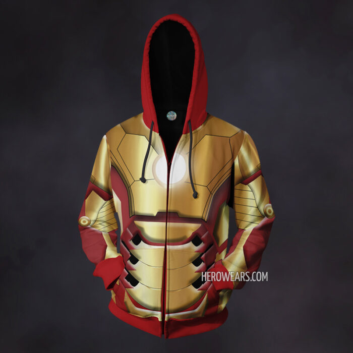 Iron Man Mk42 Zip Up Hoodie