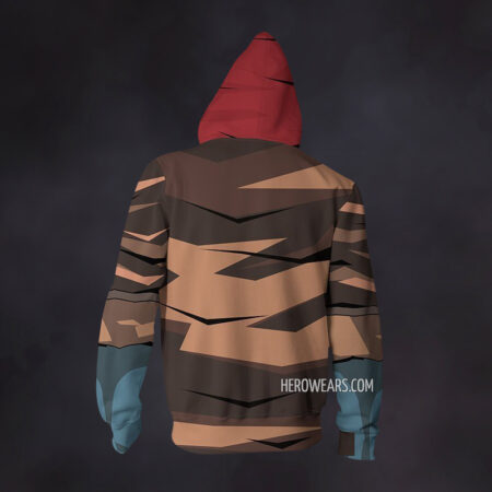 Red Hood Zip Up Hoodie