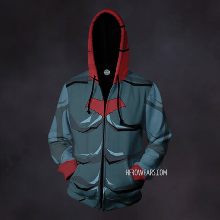 Red Hood Zip Up Hoodie