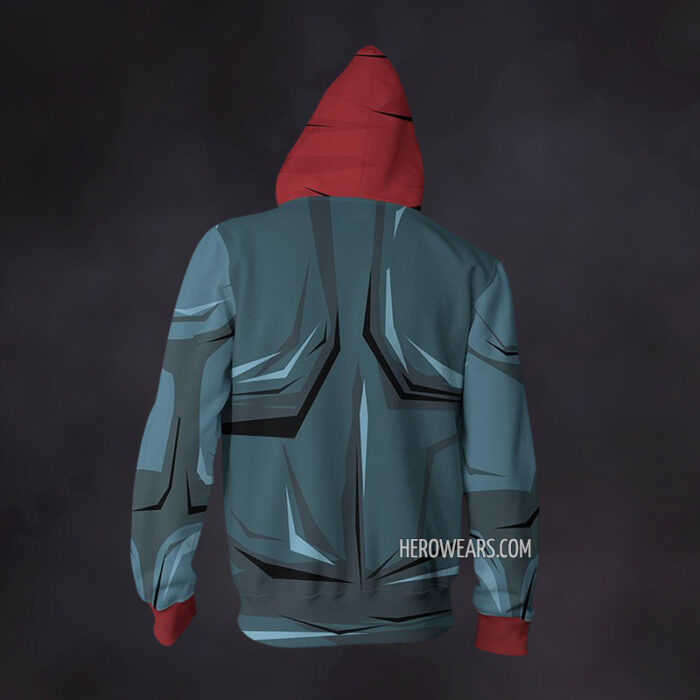 Red Hood Zip Up Hoodie