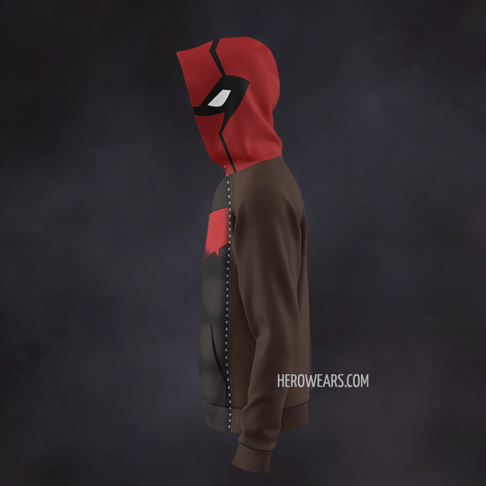 Red Hood Zip Up Hoodie