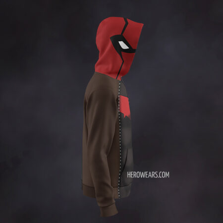 Red Hood Zip Up Hoodie