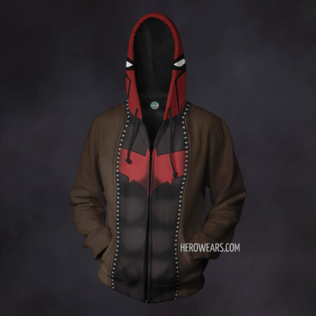 Red Hood Zip Up Hoodie