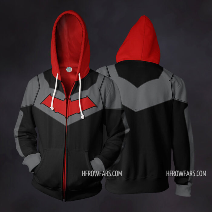 Red Hood Zip Up Hoodie