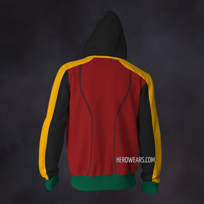 Robin Damian Wayne Zip Up Hoodie