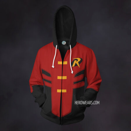 Robin Tim Drake Zip Up Hoodie