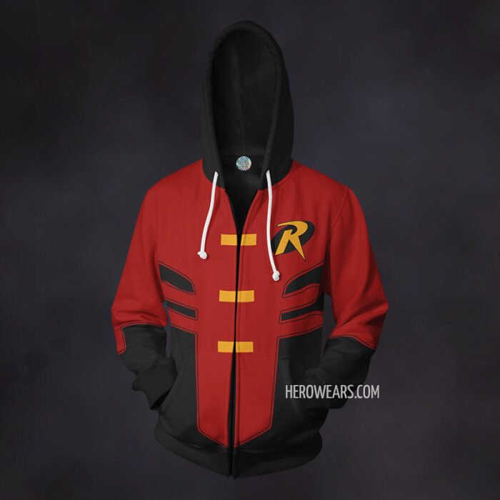 Robin Tim Drake Zip Up Hoodie