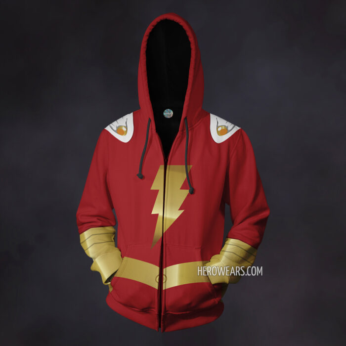 Shazam Zip Up Hoodie