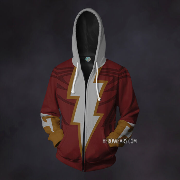 Shazam Zip Up Hoodie