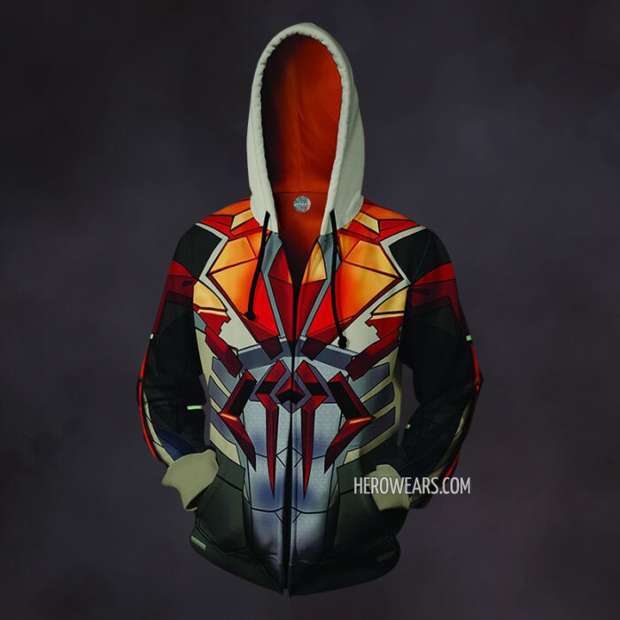 Spider Man 2099 Zip Up Hoodie