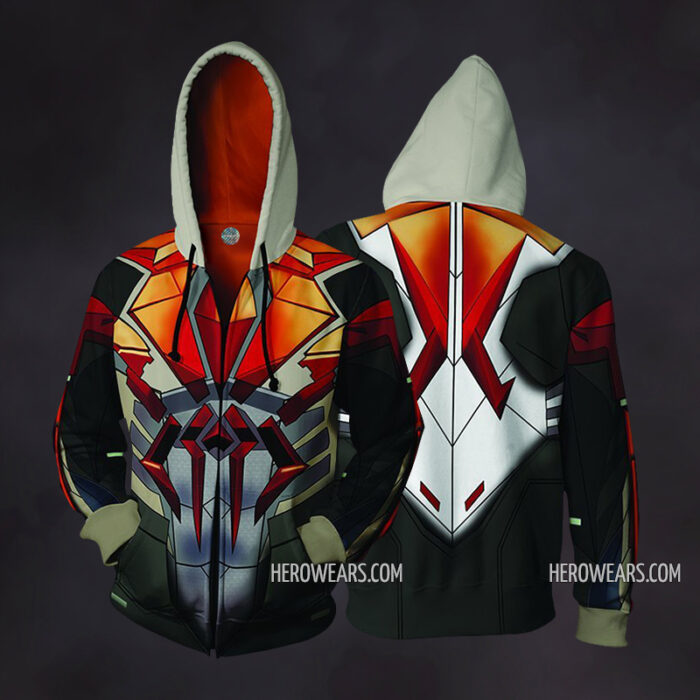 Spider Man 2099 Zip Up Hoodie