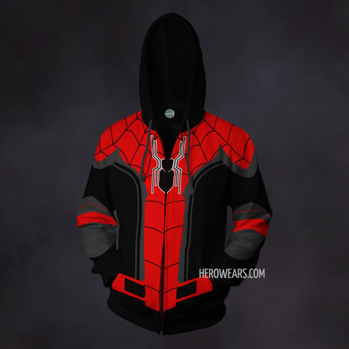 Spiderman Far From Home Zip Up Hoodie