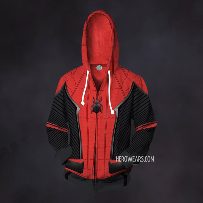 Spider Man Far From Home Zip Up Hoodie