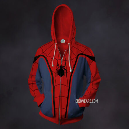 Spider Man Homecoming Zip Up Hoodie