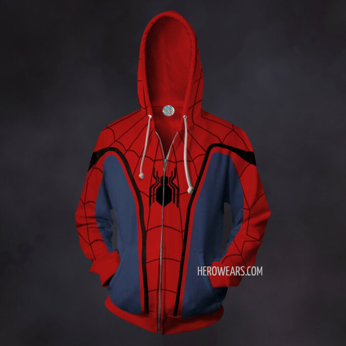 Spider Man Homecoming Zip Up Hoodie