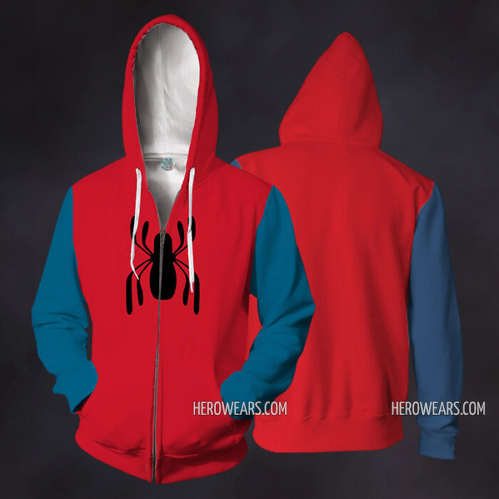 Spider Man Homecoming Zip Up Hoodie