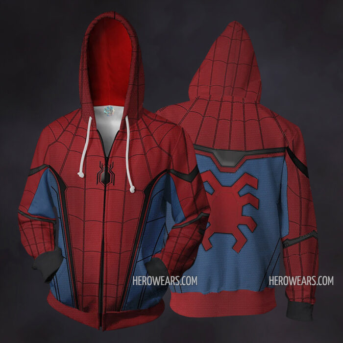 Spider Man Homecoming Zip Up Hoodie