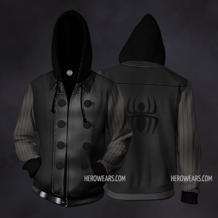 Spider Man Noir Zip Up Hoodie