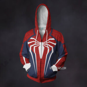 Spider Man PS4 Zip Up Hoodie