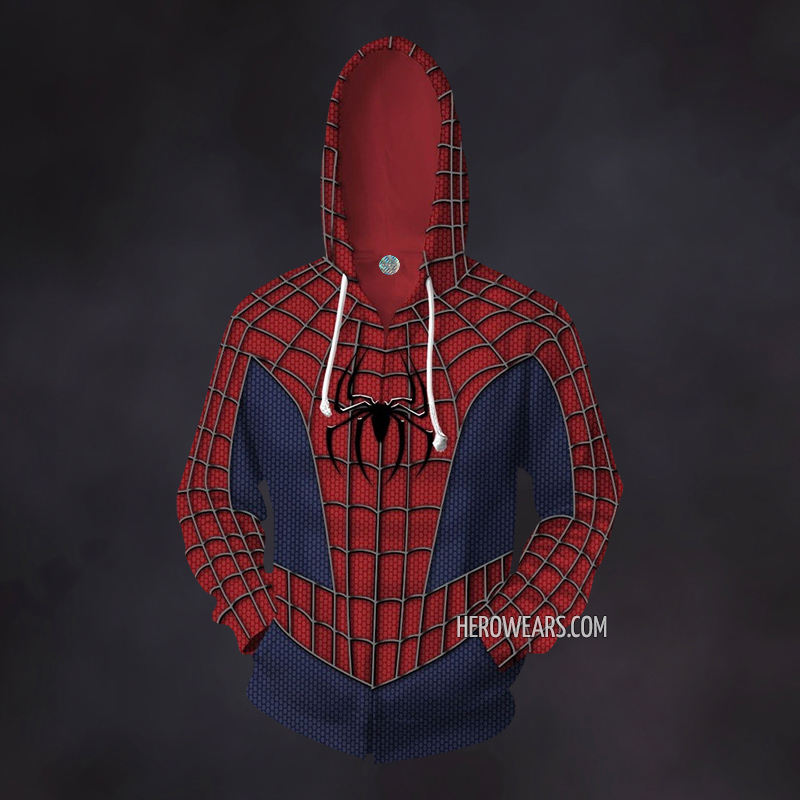 Spider Man Zip Up Hoodie