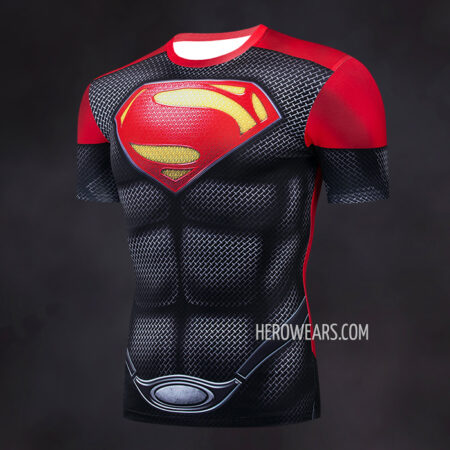 Superman Compression Shirt Rash Guard