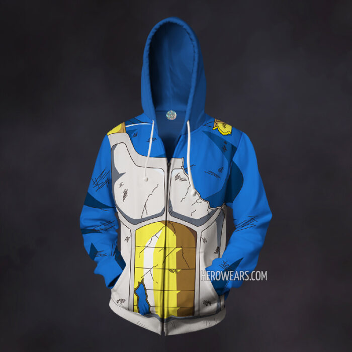 Vegeta Zip Up Hoodie