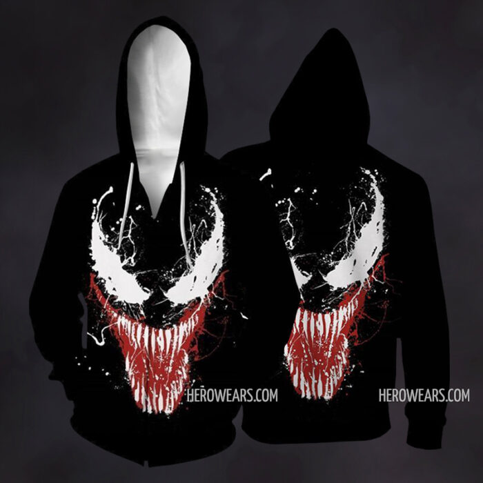 Venom Zip Up Hoodie