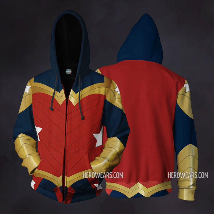 Wonder Woman Zip Up Hoodie