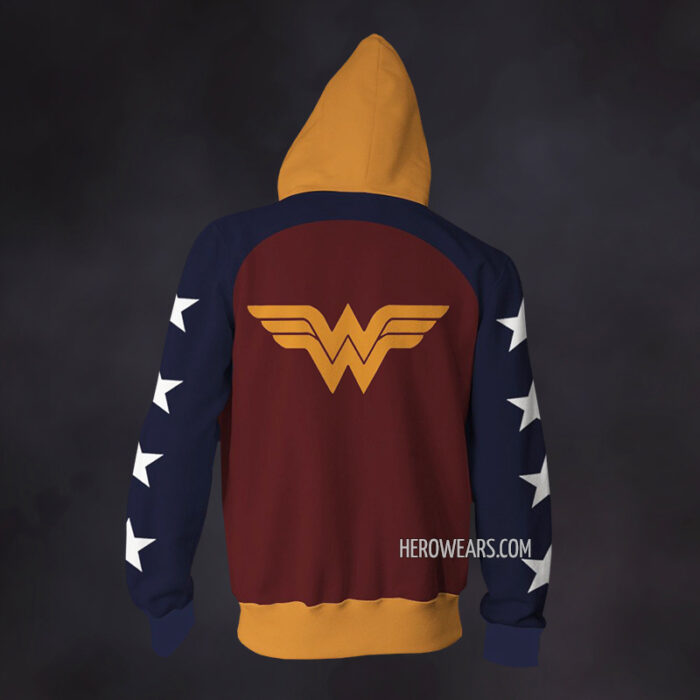Wonder Woman Zip Up Hoodie