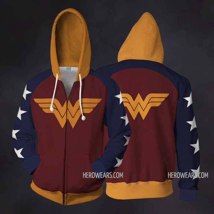 Wonder Woman Zip Up Hoodie