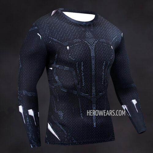 Black Panther Compression Shirt Rashguard