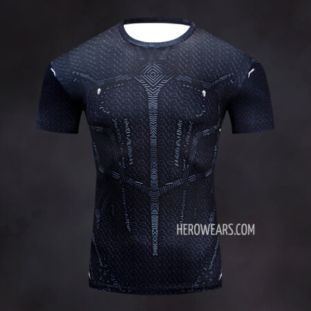 Black Panther Rash Guard Compression Shirt