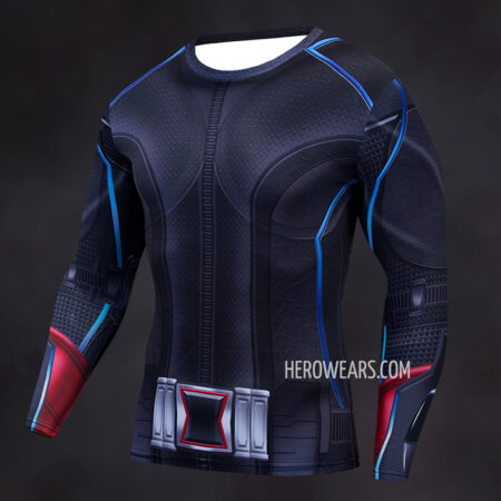 Black Widow Compression Shirt Rashguard