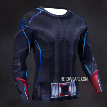 Black Widow Compression Shirt Rashguard