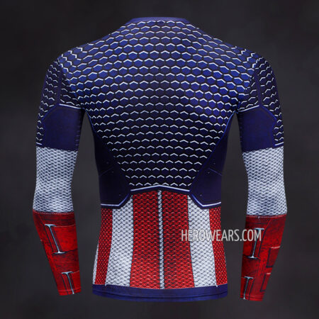 Captain America Scale Compression Shirt Rashguard