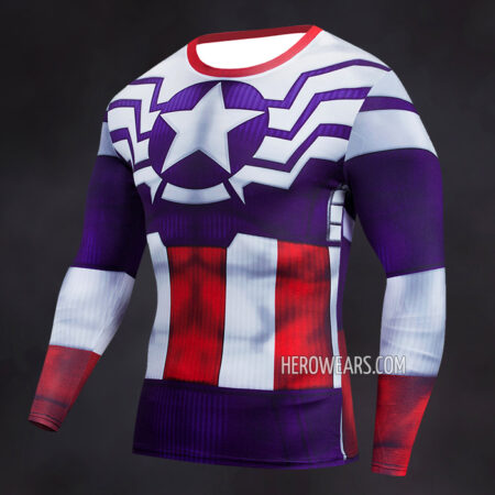 Sam Wilson Compression Shirt Rashguard