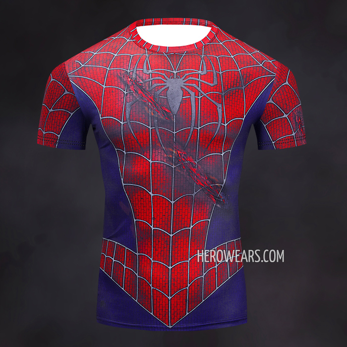 Spiderman Rash Guard Compression Shirt
