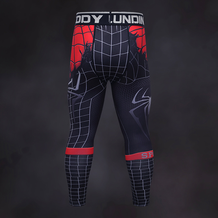 Spider Man Black Sports Leggings