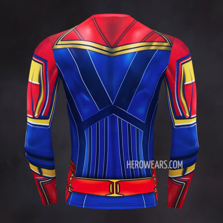 Captain Marvel Compression Shirt Rash Guard