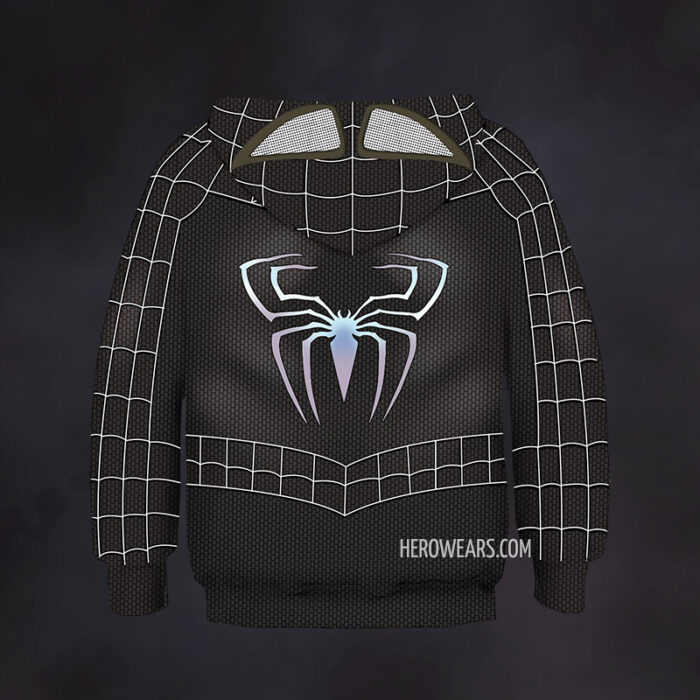 Kid's Spider Man Black Hoodie