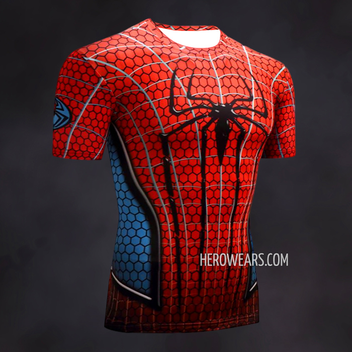 Amazing Spider Man Rash Guard Compression Shirt